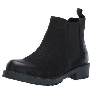 Tundra Ankle Boots Lexi Black Leather Pull-on Chelsea Bootie Size 8